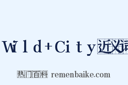Wild+City近义词是什么意思的图片